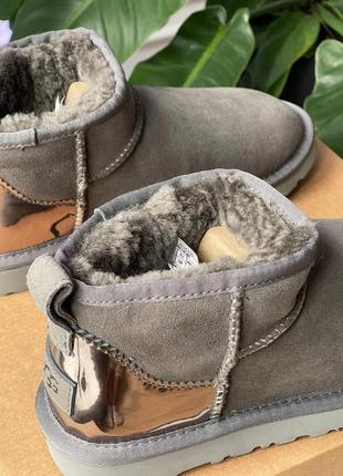 Ugg ultra mini grey lacquer 6