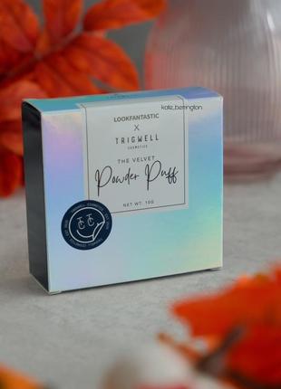 Набір великих пухівок для пудри trigwell cosmetics velvet powder puff