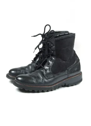 Чорні шкіряні ботинки lappy