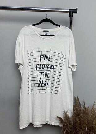 Белая футболка с потертостями pink floyd the wall distressed t-shirt h&m 2017 прогрессивный психоделический спейс рок xl