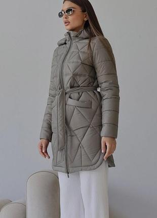Удлиненная куртка пуховик зима, евро зима