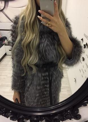 Шуба , кардиган из чернобурки , пальто на осень9 фото