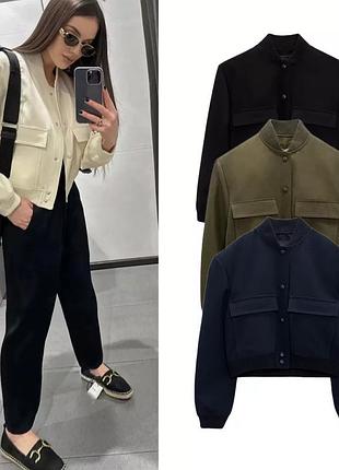 Бомбер, куртка zara