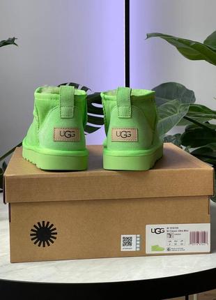 Уггі ugg classic ultra mini parakeet green7 фото