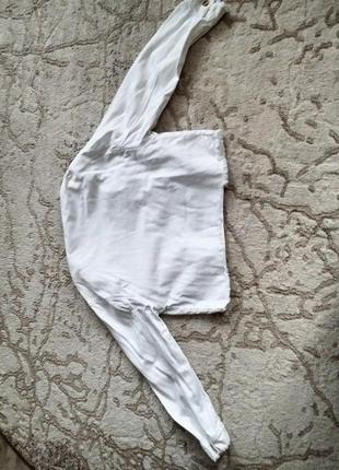 Белая джинсовая кофта zara 2