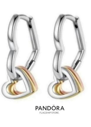 Серьги серебро silver_pandora original оригинал