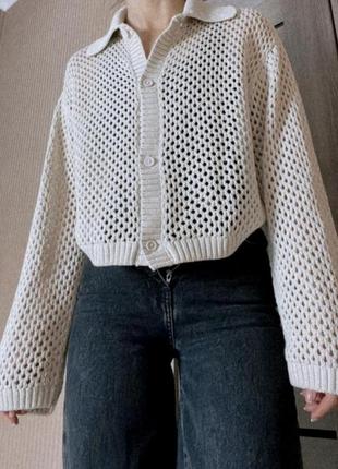 Вязаный кардиган h&amp;m