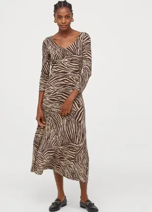 Плаття в тигровий принт віскозне m&s р.50
