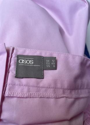 Нежно розовая котоновая рубашка оверсайз7 фото