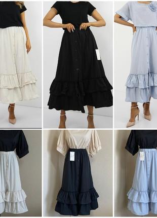Шикарная,легкая,элегантная,нарядная хлопковая юбка,италия4 фото