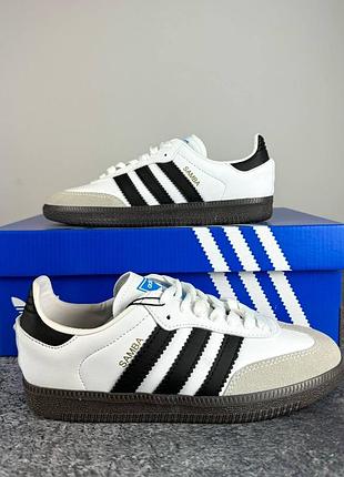 Чоловічі кросівки adidas samba black white