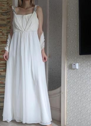 To wear&to hold платье шелковое люкс бренд шелковая шёлк свадебное праздничное шилковое платье
