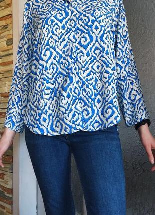 Блуза італія оригінал блузка сорочка топ віскоза рубашка6 фото
