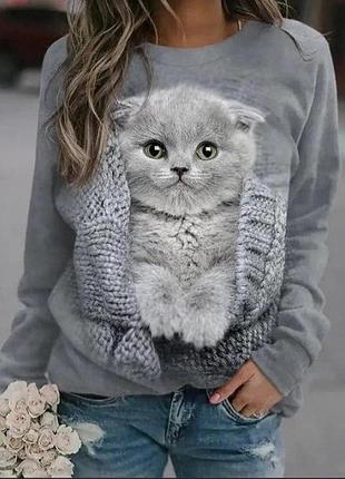 Свитшот "cat" xl