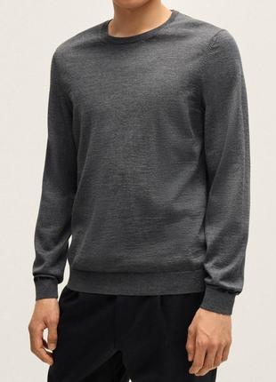 36-40р. шерстяной джемпер кофта boss