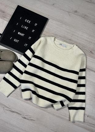 Светр в смужку zara