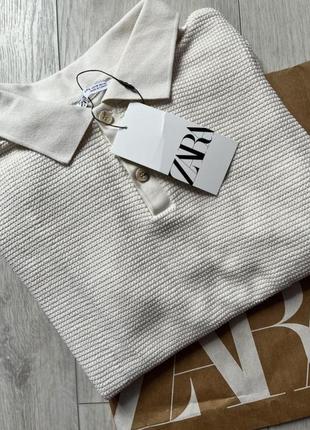 Женское поло от zara испания 🇪🇸