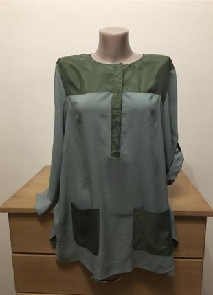 Блуза з шовкової вставкою armani exchange1 фото