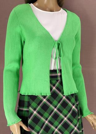 Брендова кофта на зав'язці "primark" у рубчик. розмір uk14-16/eur42-44, l.