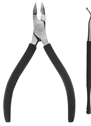 Набір кусачки + кюретка (інструменти для педикюру професійні)