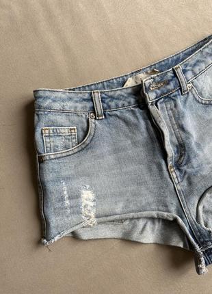 Короткие джинсовые шорты4 фото