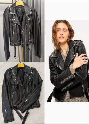 Шкіряна косуха у стилі zara