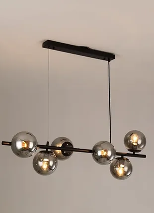 Сучасна стильна люстра на 6 лампочок
