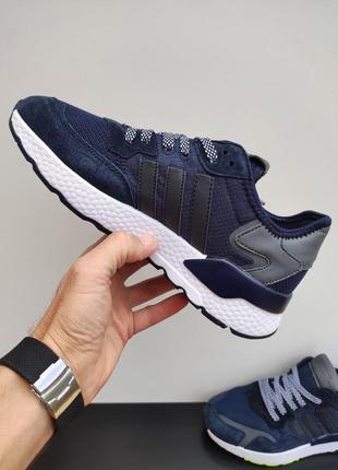 Кросівки adidas nite jogger dark blue3 фото