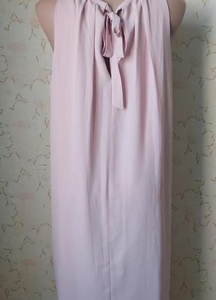 Розовое летнее платье2 фото