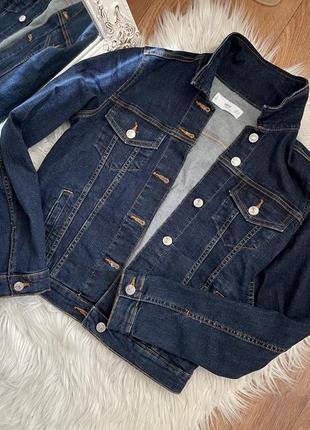 Классический джинсовый пиджак джинсовая куртка3 фото