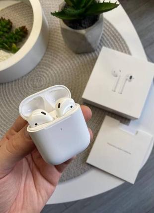 Навушники airpods 2,бездротові навушники аірподс 2,навушники apple,навушники lighting3 фото