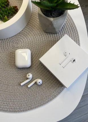 Навушники airpods 2,бездротові навушники аірподс 2,навушники apple,навушники lighting2 фото
