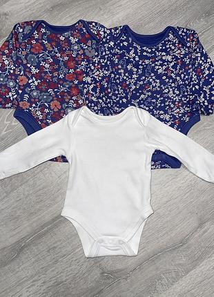 Набор бодиков george, 0-3мес