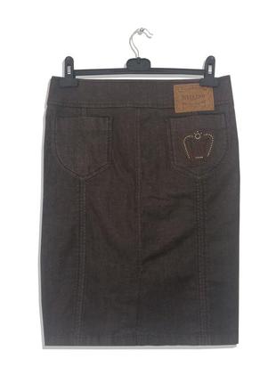 Коричнева  джинсова  спідниця weekend max mara
