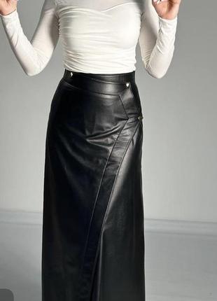 Кожаная юбка