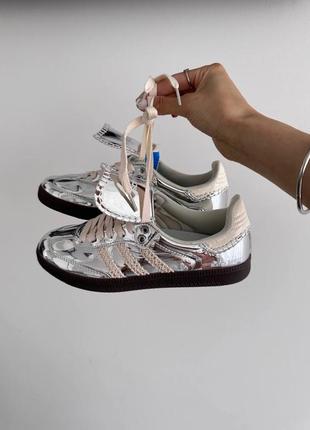 Кроссовки adidas samba × wales bonner silver2 фото