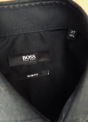 Продам черную рубашку от hugo boss5 фото