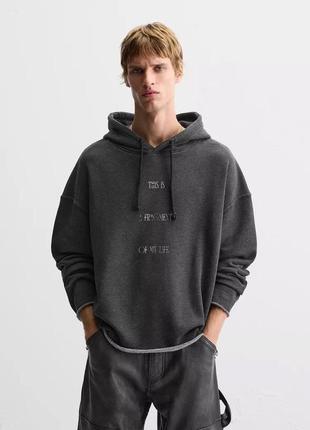 zara man basic zip hoodie 700 141879884