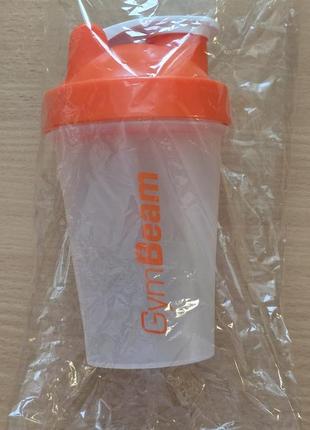 Gymbeam, шейкер blend bottle, прозоро-оранжевий, 400мл
