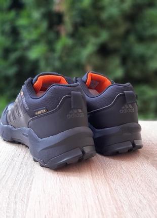 Adidas terrex черные с оранжевым кроссовки мужские адидас терекс осенние весенние демисезонные кожаные топ качество кожа ботинки5 фото