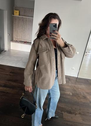 Куртка рубашка zara размер м