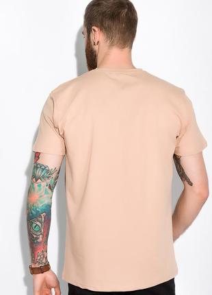 Чоловіча молодіжна футболка з принтом туреччина бавовна бежевий m4 фото