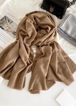 Шарф палантин бежевий шарфик