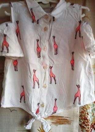 Муслиновая рубашка на 4-5 лет