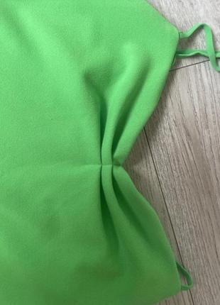 Zara зелена сукня зара міді на брітельках7 фото