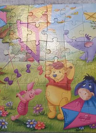 Пазлы винни пух американсный + раскраски для детей пазлы