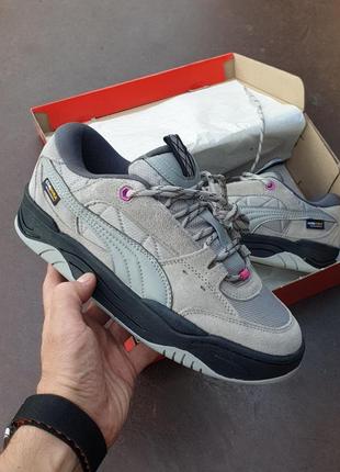 🔥нове надходження🔥дуже круті кросівки PUMA BLACK-WHISPER WHITE-METALLIC GOLD 370082-02 • grey black •