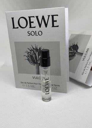 Оригинальный пробник парфюмированной воды loewe solo vulcan