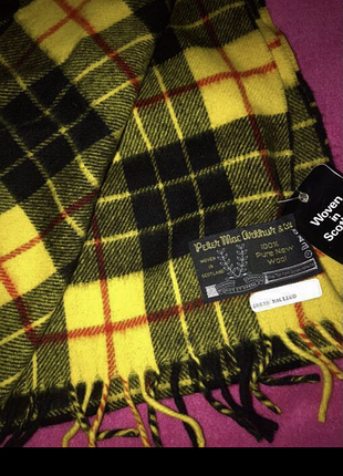 Шарф 100% шерсть клетка в стиле burberry wool