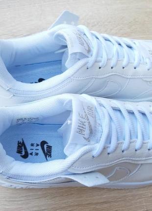 Женские кожаные кроссовки nike air force 1 shadow low white найк форсы шадоу8 фото